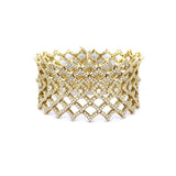 18K yellow gold and diamond bracelet