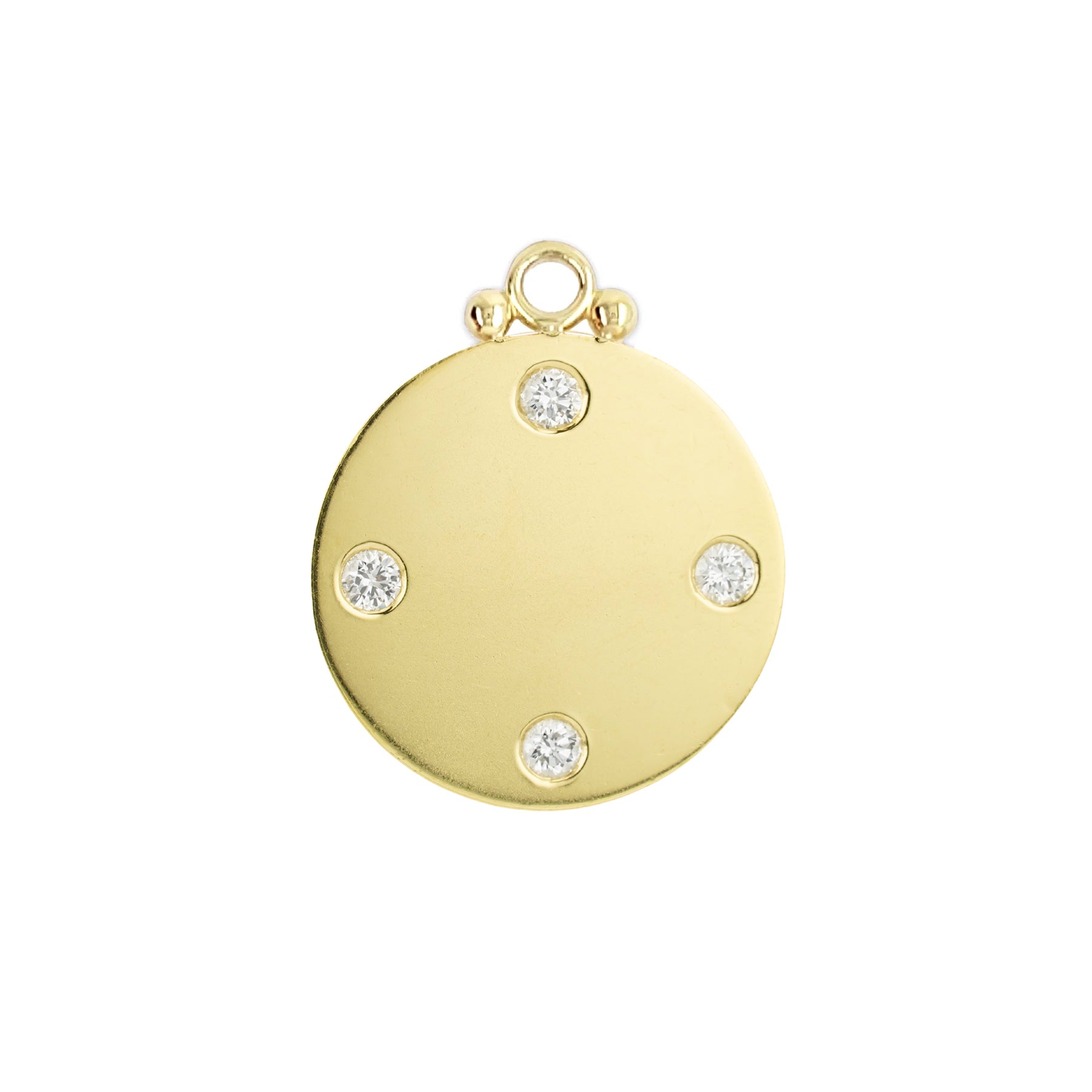 18KT Yellow Gold 25mm LPL Signature Disc