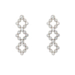 18K WG Diamond Earrings 