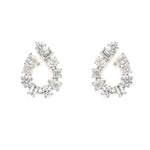 18K WG Multi Shape Diamond Earrings
