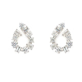 18K WG Multi Shape Diamond Earrings
