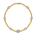 18K YG Collar Chain with Diamonds