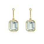 18K YG Green Amethyst Earring Jackets