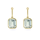 18K YG Green Amethyst Earring Jackets