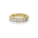 18K Yellow Gold Princess Cut Eternity Band