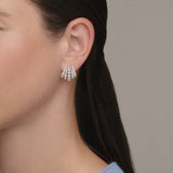 Kwiat 18K yellow gold Lyric Five Row Huggie Earrings with Diamonds