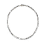 White Gold Diamond Necklace 12 carats