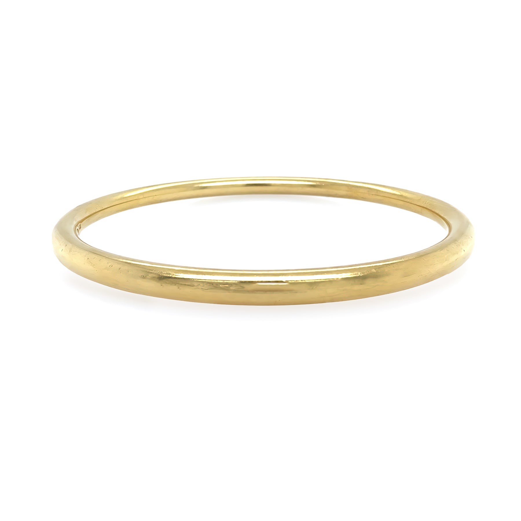 estate tiffany and co 18k yellow gold bangle