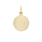 18k Yellow Gold 5/8 inch Disc Charm