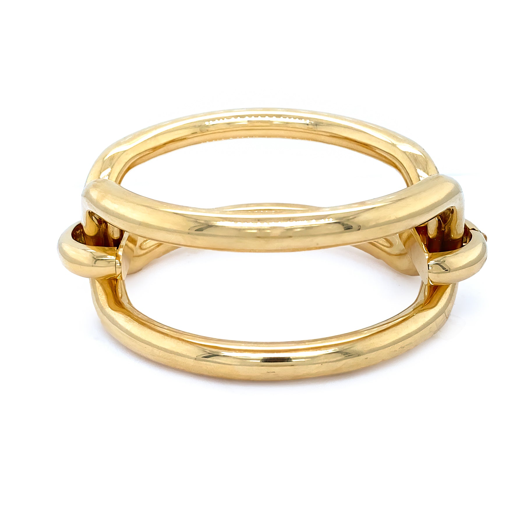 18k yellow gold double row bracelet 