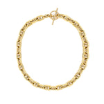 18k yellow gold mariner necklace with toggle