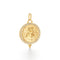 18k yg large pave diamond angel pendant