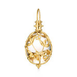 18k yg large vine amulet