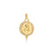 18k yg medium pave diamond angel pendant