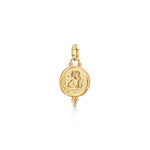 18k yg medium temple angel
