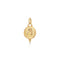 18k yg medium temple angel