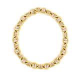 18k yg round mariner necklace