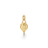18k yg small temple angel