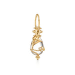 18k yg small vine amulet