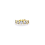 18kt Yellow Gold and Diamond Bezel Set Band