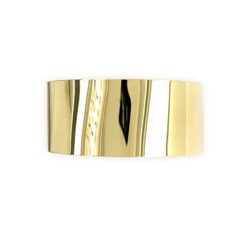 LPL Signature Collection 18K Yellow Gold Classic Solid Cuff