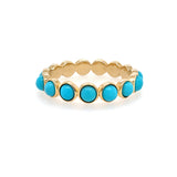 14K Yellow Gold and Turquoise Ring