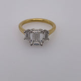 18kt Yellow Gold and Platinum Ring