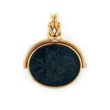 Estate 18K Yellow Gold Intaglio Pendant