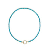 14K Yellow Gold and Turquoise Necklace