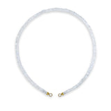 14K Yellow Gold and Moonstone Rondel Necklace