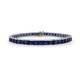 Estate Platinum Sapphire Bracelet