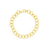 14k Hollow Rounded Wire Link Bracelet