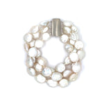 3 Strand Keshi Pearl Bracelet with Clasp