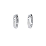 14K White Gold Huggies