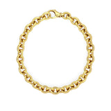 18K Yellow Gold Oval Link Choker