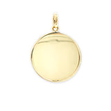 18K Yellow Gold Classic Disk Charm