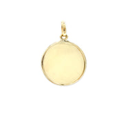 18K Yellow Gold Classic Disk Charm