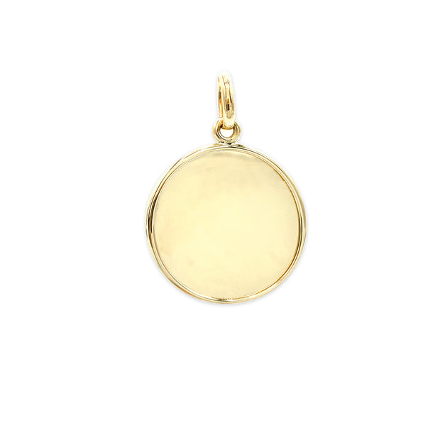 18K Yellow Gold Classic Disk Charm