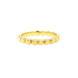 18K Yellow Gold Beaded Band