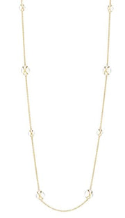 L. Klein 18K Yellow Gold and Crystal Necklace