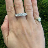 JB Star 5 Stone Cushion Cut Diamond Band