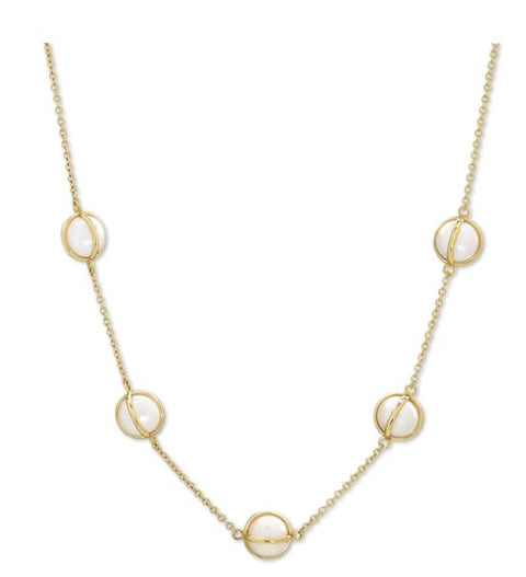 L. Klein 18K Yellow Gold and Pearl Necklace
