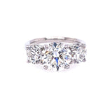 Platinum and Diamond Three Stone Diamond Ring