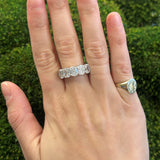 JB Star 5 Stone Cushion Cut Diamond Band