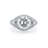 Platinum and Diamond Antique Style Ring