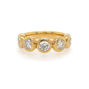 Gumuchian 18kt yellow gold bezel st diamond ring