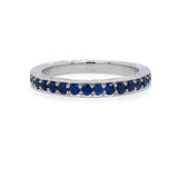 Penny Preville 18K White Gold and Sapphire Eternity Band