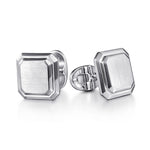 sterling silver square cufflinks