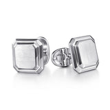 sterling silver square cufflinks