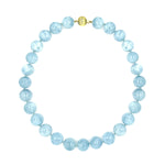 aquamarine beaded necklace